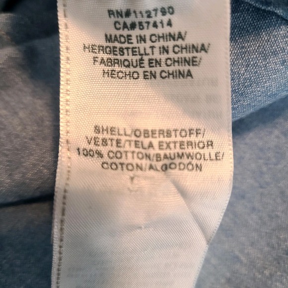 True Religion Denim Pearl Snap Shirt Womens Blue Western Cowgirl Classic‎ XL - Picture 7 of 8